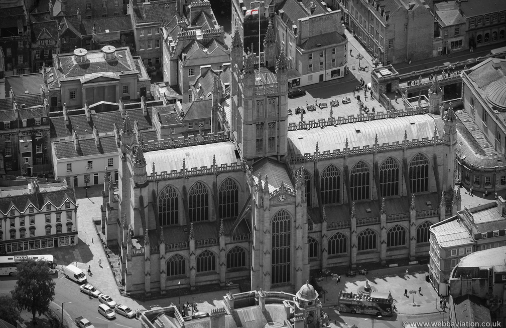 Bath Abbey aerial photograph
