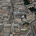 Bath city centre Somerset aerial photograph