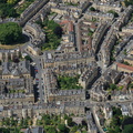 Georgian Housing  in Bath aerial photograph