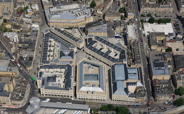 SouthGate shopping centre in Bath aerial photograph