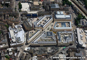 SouthGate shopping centre Bath Somerset aerial photograph 