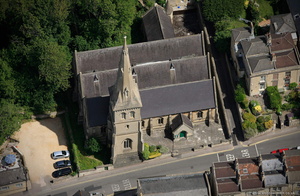 St Matthew's Church, Widcombe Bath aerial photograph