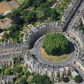 The Circus  Bath aerial photograph