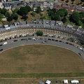 The Royal Crescent  Bath aerial photograph