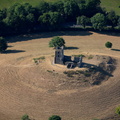Burrow Mump Somerset  aerial photograph