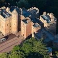 Dunster Castle from the air
