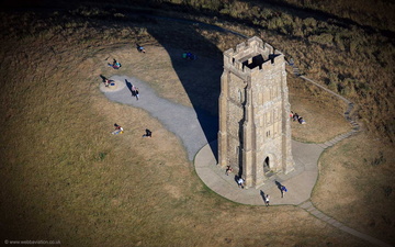 Glastonbury Tor from the air