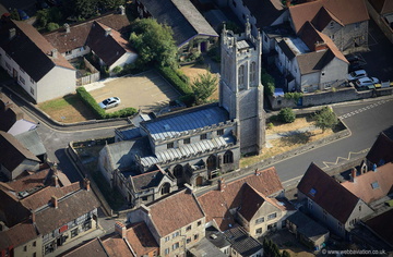  St Benedict's Church Glastonbury  from the air