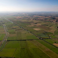 the King's Sedgemoor Drain on the Somerset Levels  aerial photograph