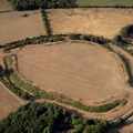 Maesbury Castle hillfort Somerset aerial photograph