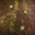 Round cairn cemetery on Dunkery Hill including Joaney How and Robin How Burial Cairns  aerial photograph