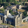 Wells Cathedral & Bishops' Palace from the air