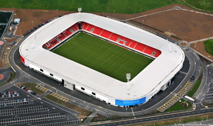 Keepmoat Stadium Doncaster aerial photograph 