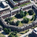 Edward Street Flats, Sheffield, S3 aerial photograph
