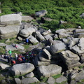 Higger Tor in the Peak District National Park,  aerial photograph  