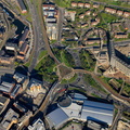 Park Square Roundabout Sheffield   aerial photograph