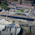 Park Square Bridge Sheffield from the air 