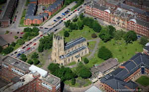 St George's Church, Portobello   Sheffield from the air 