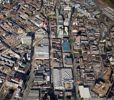 The Moor  Sheffield S1 from the air 
