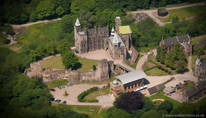 Alton Castle aerial photograph