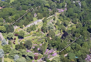 Alton Towers Theme Park Staffordshire aerial photograph 