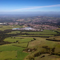 Bignall Hill Staffordshire from the air 