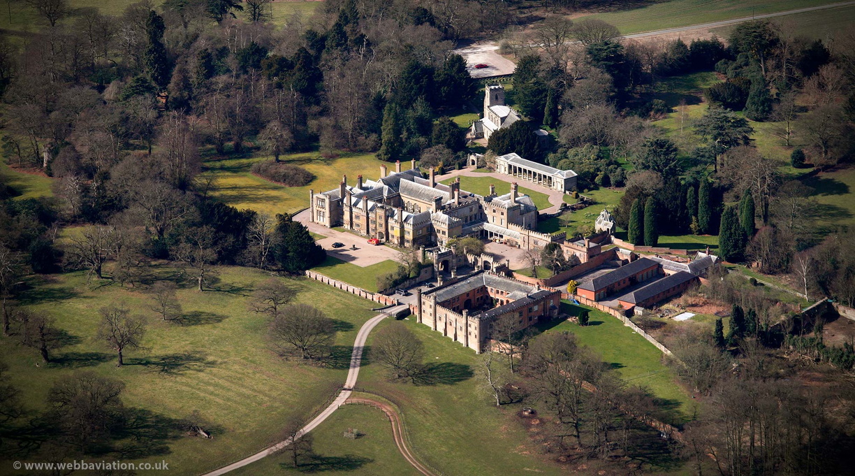 Blithfield Hall Staffordshire  from the air