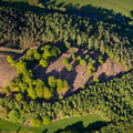 Bury Bank Iron age Multivallate hillfort   aerial photograph