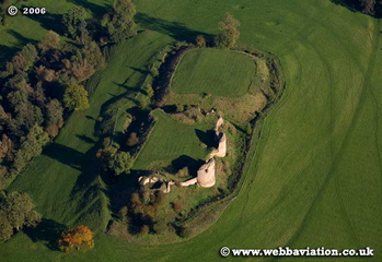 Chartley Castle  Staffordshire aerial photograph 