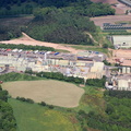 waste disposal site on Bones Lane, Cheddleton Staffordshire  from the air 