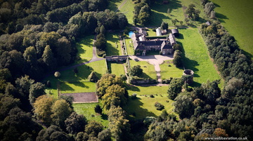 Eccleshall Castle  Staffordshire  from the air