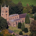 Holy Trinity Church Eccleshall  from the air