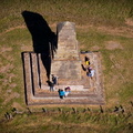 John Wedgwood Monument, Bignall Hill Staffordshire from the air 