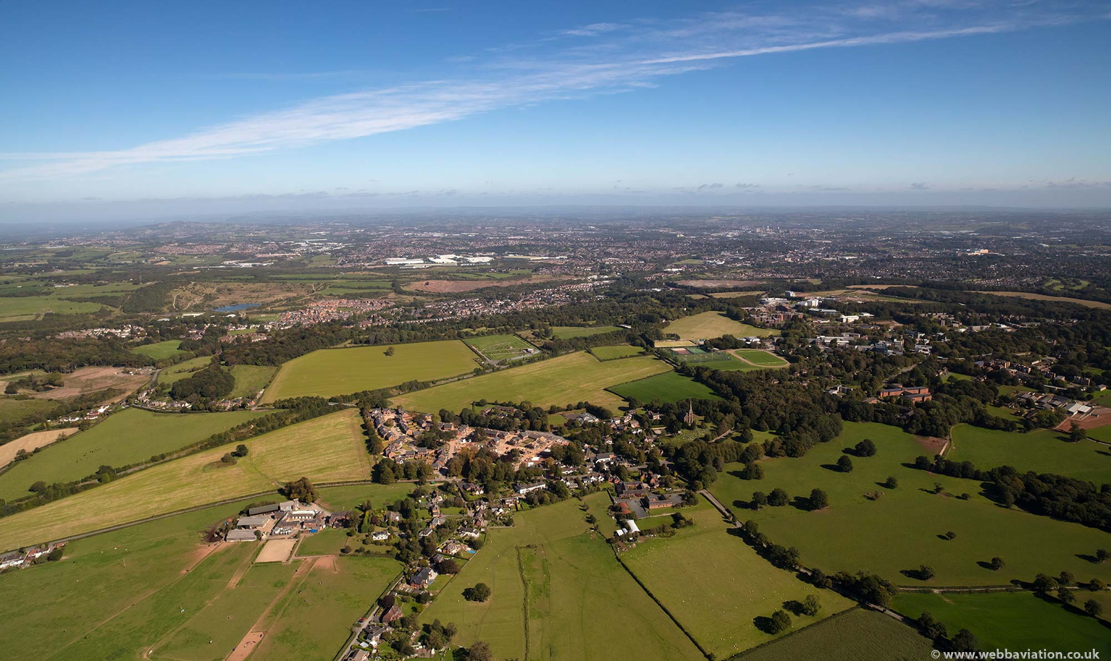 Keele, Staffordshire from the air 