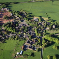 Keele village Staffordshire England UK from the air