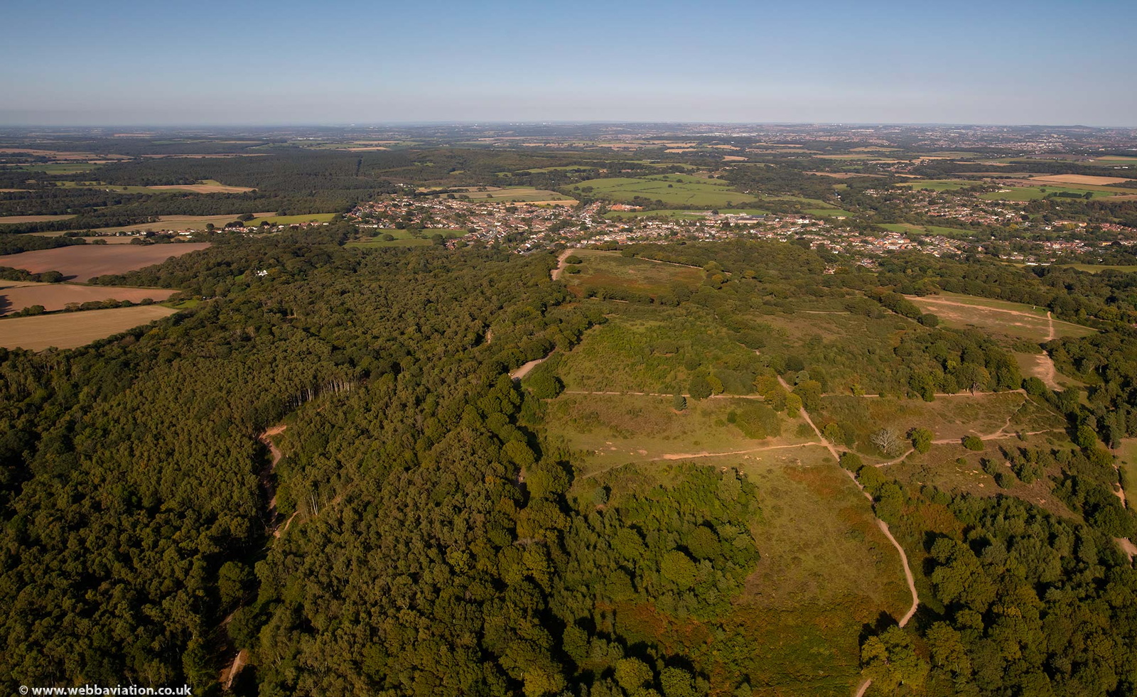 Kinver Edge from the air