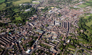 Leek Staffordshire  from the air