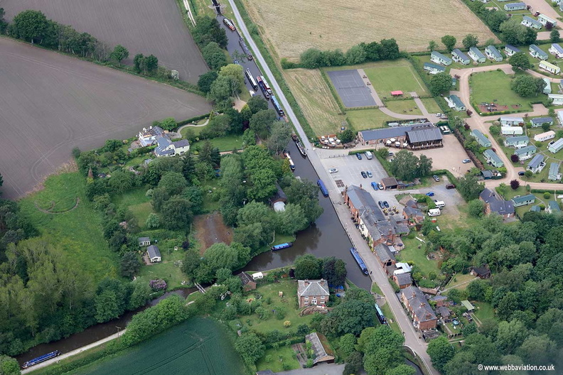Fradley Junction near  Lichfield   aerial photograph