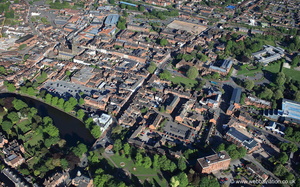 Lichfield Staffordshire  from the air