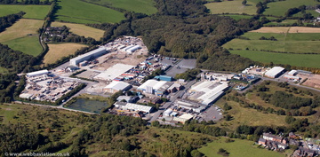 Apedale Business Park , Newcastle-under-Lyme  Staffordshire  from the air 
