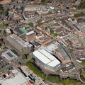 Newcastle-under-Lyme Staffordshire  from the air 