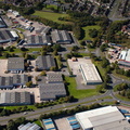 Rosevale Business Park  , Newcastle-under-Lyme  Staffordshire  from the air 