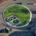 roundabout  Newcastle-under-Lyme from the air