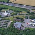 Stafford  Motorway Services on the M6 Motorway  south bound , Staffordshire UK  aerial photograph
