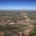 Stafford England UK panorama   from the air