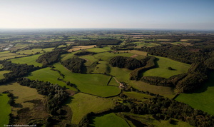 Staffordshire Shropshire border from the air