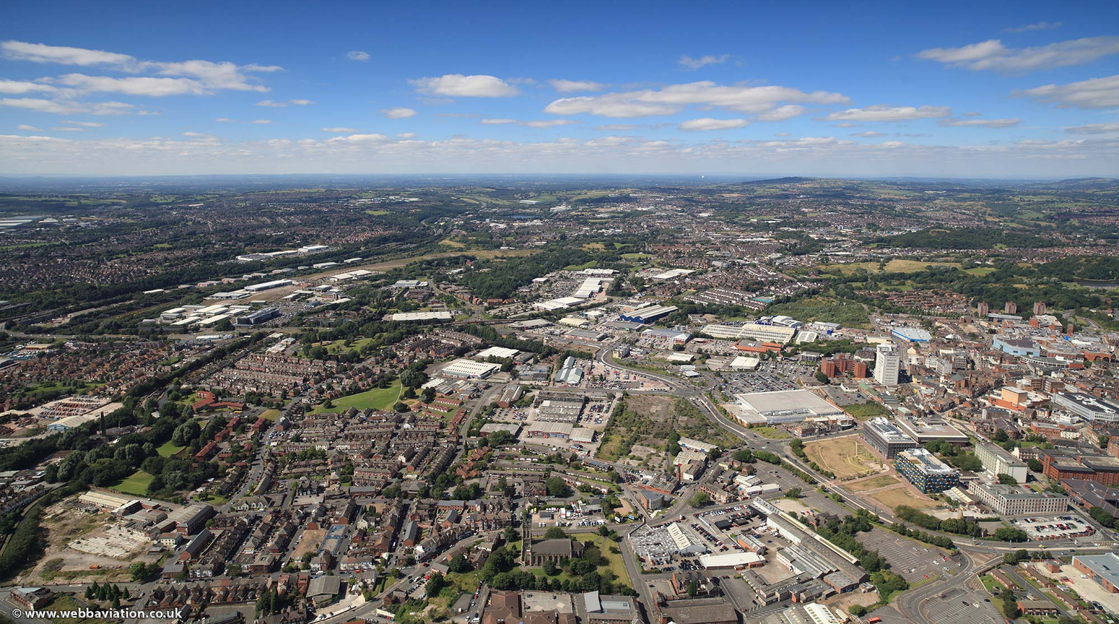 Stoke-on-Trent from the air