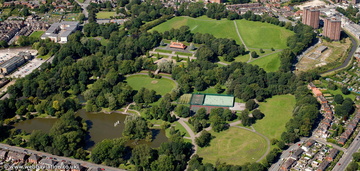 Hanley Park Stoke-on-Trent   from the air