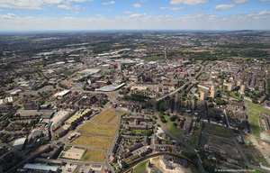 Hanley Stoke-on-Trent from the air
