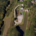 Harecastle Tunnel on the Trent & Mersey Canal Stoke-on-Trent  from the air 